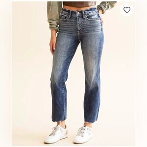 BKE Parker high rise cropped straight jeans